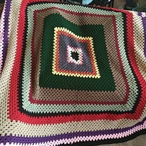 Handmade Crocheted full/queen blanket